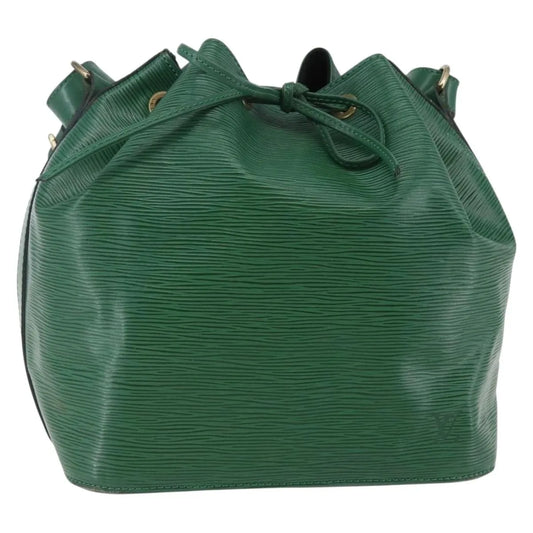 Louis Vuitton Petit Noe Epi Leather, Green, Leather, Shoulder Bag