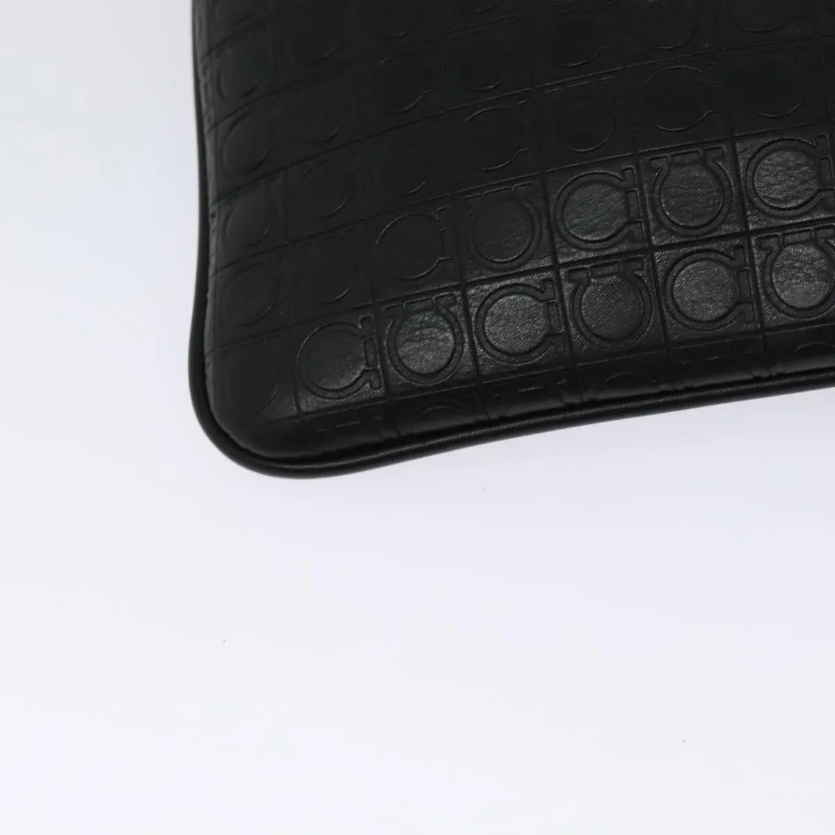 Salvatore Ferragamo Vintage Leather, Black, Leather, Shoulder Bag