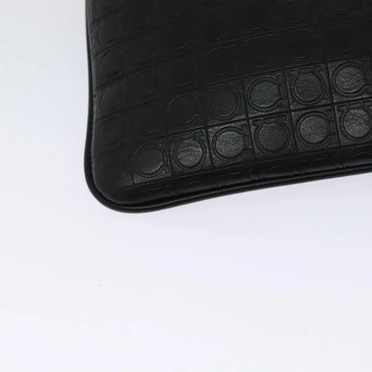 Salvatore Ferragamo Vintage Leather, Black, Leather, Shoulder Bag