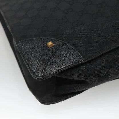 Gucci Nailhead Tote GG Canvas, Black, Canvas, Tote Bag