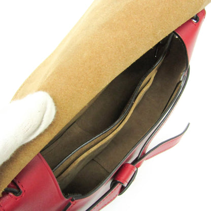 Loewe Metal Gate Leather, Red, Leather, Shoulder Bag