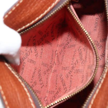 Loewe Anagram PVC Leather, Brown, PVC, Shoulder Bag