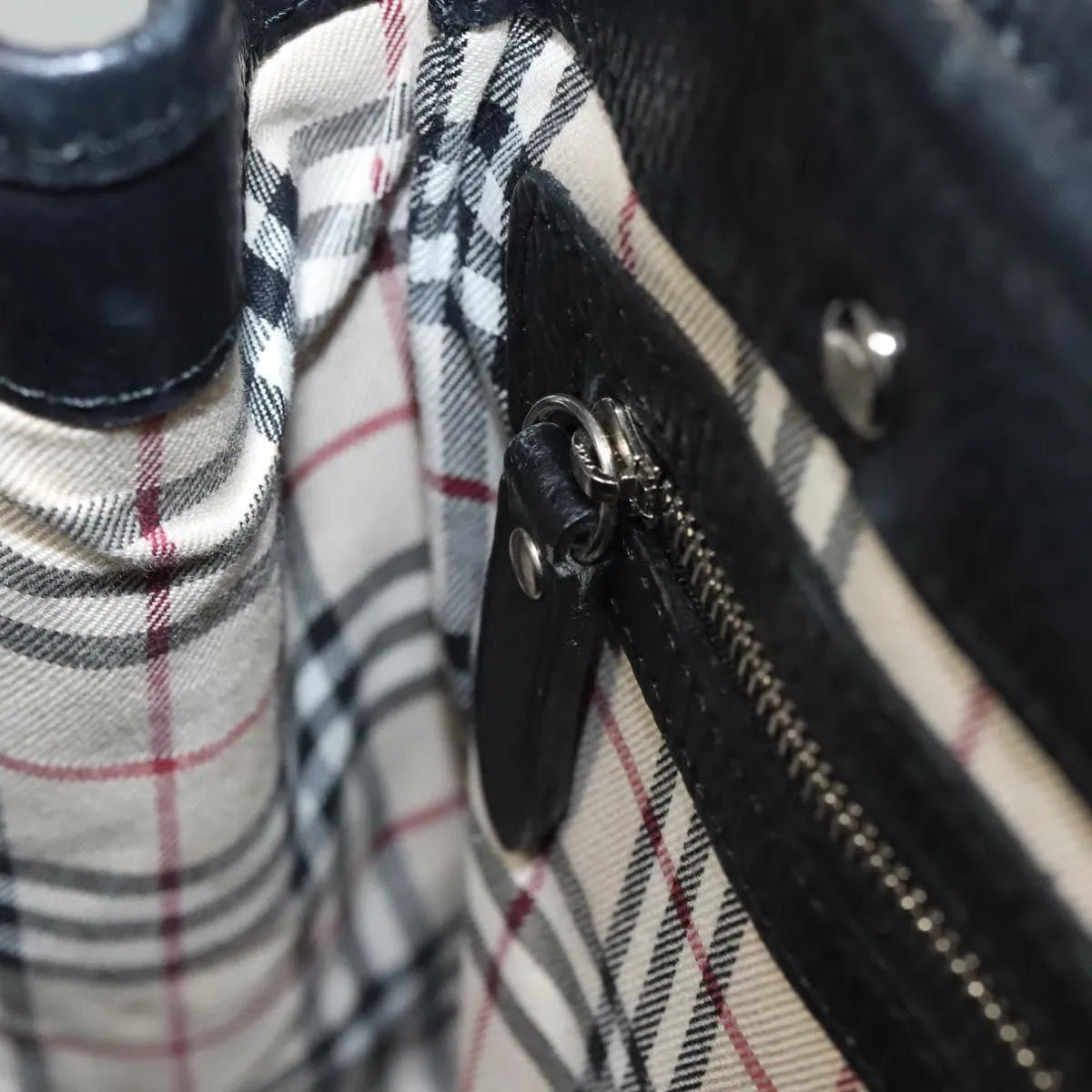 Burberry Vintage Leather, Black, Leather, Handbag