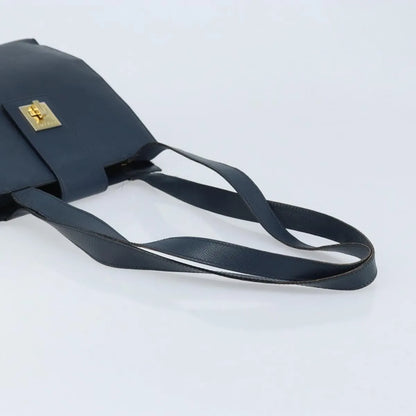 Celine Vintage Leather, Navy, Leather, Shoulder Bag