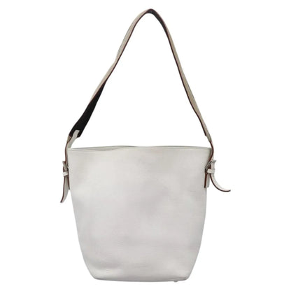 Burberry Vintage Leather, White, Leather, Shoulder Bag