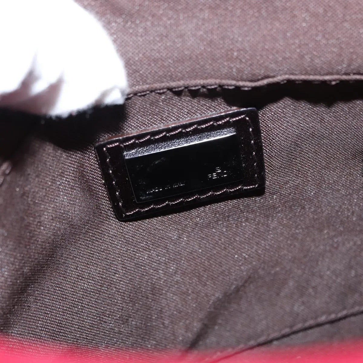 Fendi Vintage Flap Zucchino Canvas, Red, Canvas, Shoulder Bag
