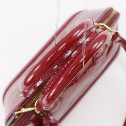 Louis Vuitton Alma Vernis, Red, Patent Leather, Handbag