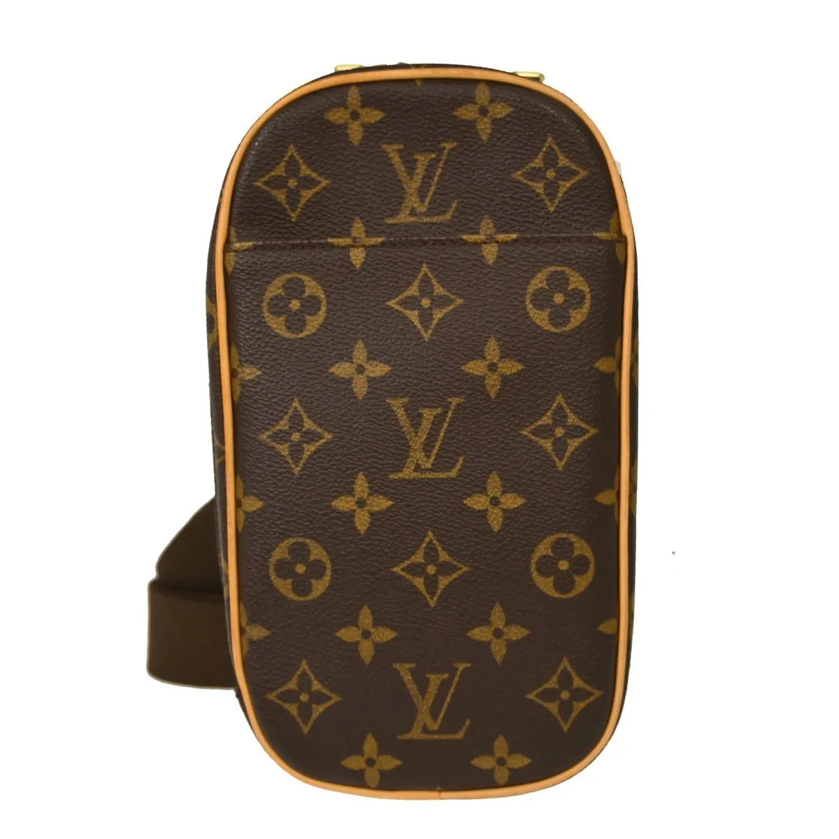 Louis Vuitton Pochette Gange Monogram Canvas, Brown, Canvas, Clutch