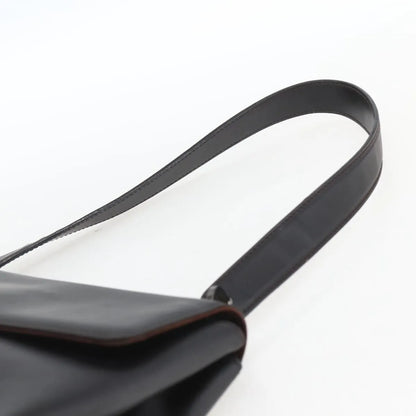 Salvatore Ferragamo Vala Leather, Black, Leather, Shoulder Bag