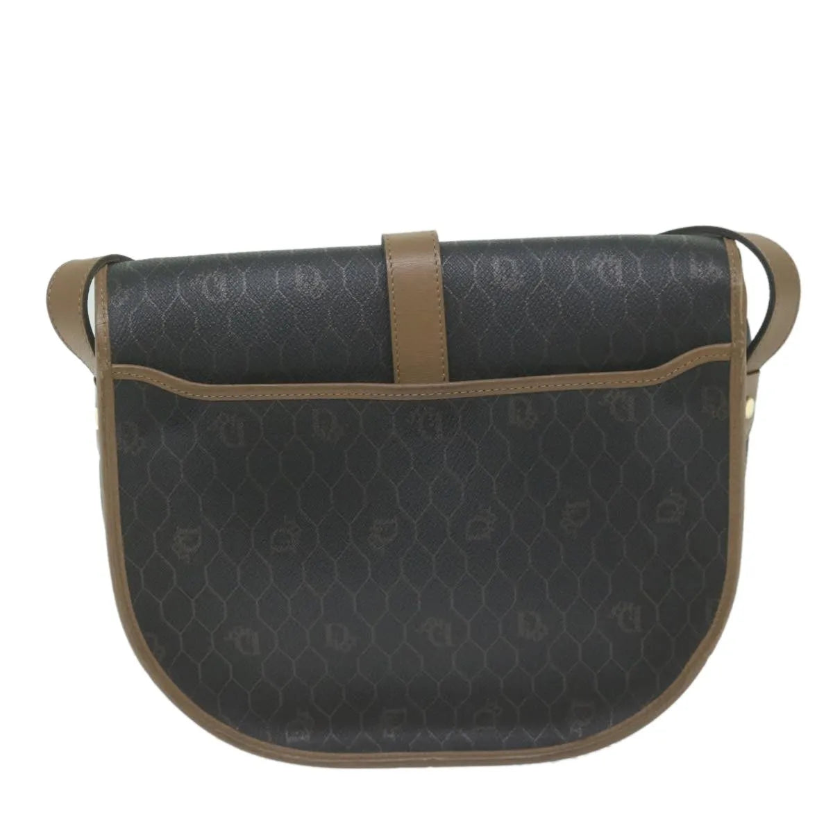 Christian Dior Vintage CD Flap Canvas, Black, Canvas, Shoulder Bag