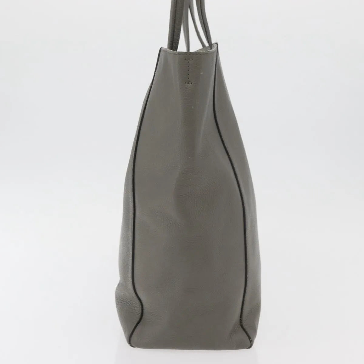 Celine Phantom Cabas Tote Leather, Gray, Leather, Tote Bag