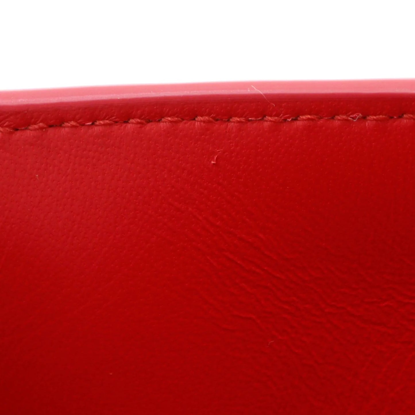 Burberry TB Flap Leather, Red, Leather, Clutch