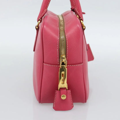 Prada Bauletto Saffiano Leather, Pink, Leather, Handbag