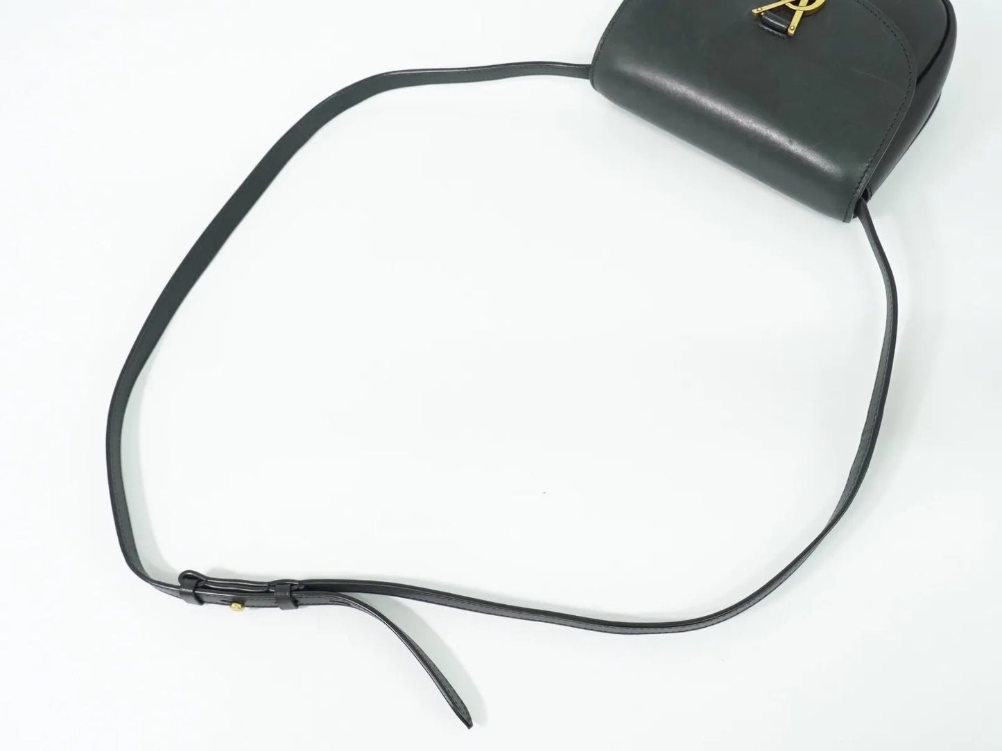 Saint Laurent Kaia Leather, Black, Leather, Shoulder Bag