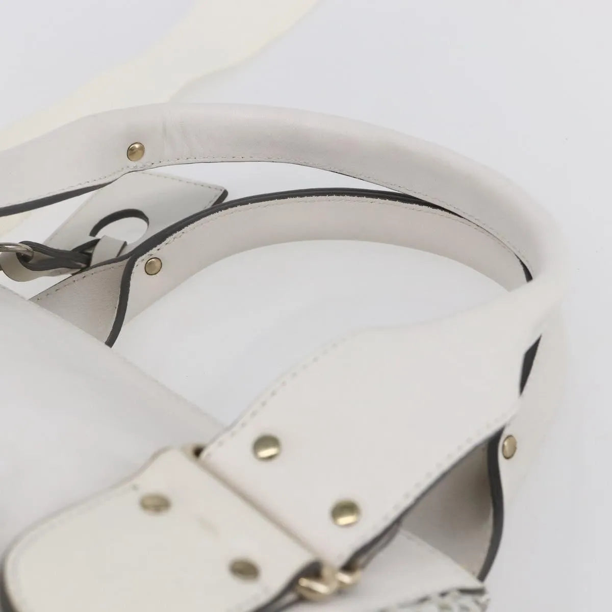Chloe Vintage Leather, White, Leather, Shoulder Bag