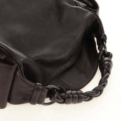 Bottega Veneta Cocker Hobo Leather, Brown, Leather, Handbag