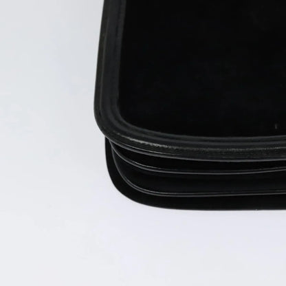Salvatore Ferragamo Gancini Suede, Black, Suede, Shoulder Bag
