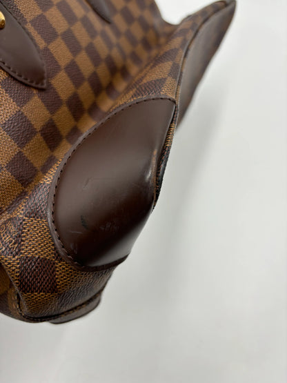 Louis Vuitton Hampstead Damier Ebene, Brown, Canvas, Tote Bag