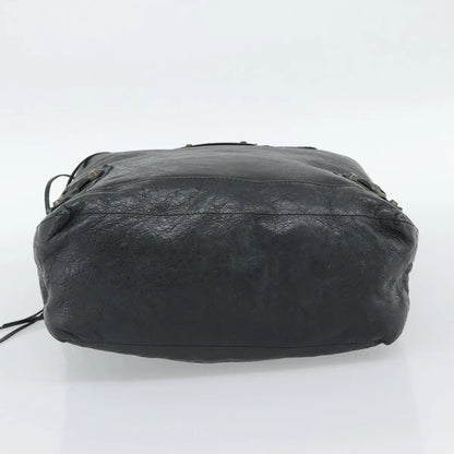 Balenciaga Giant Studs Day Hobo Leather, Green, Leather, Shoulder Bag