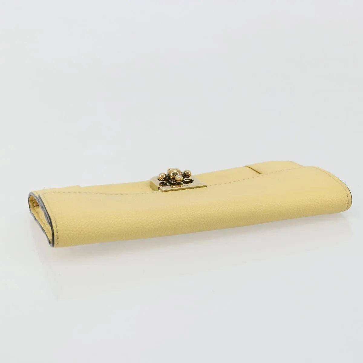 Chloe Marcie Continental Leather, Yellow, Leather, Wallet