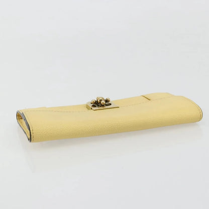 Chloe Marcie Continental Leather, Yellow, Leather, Wallet