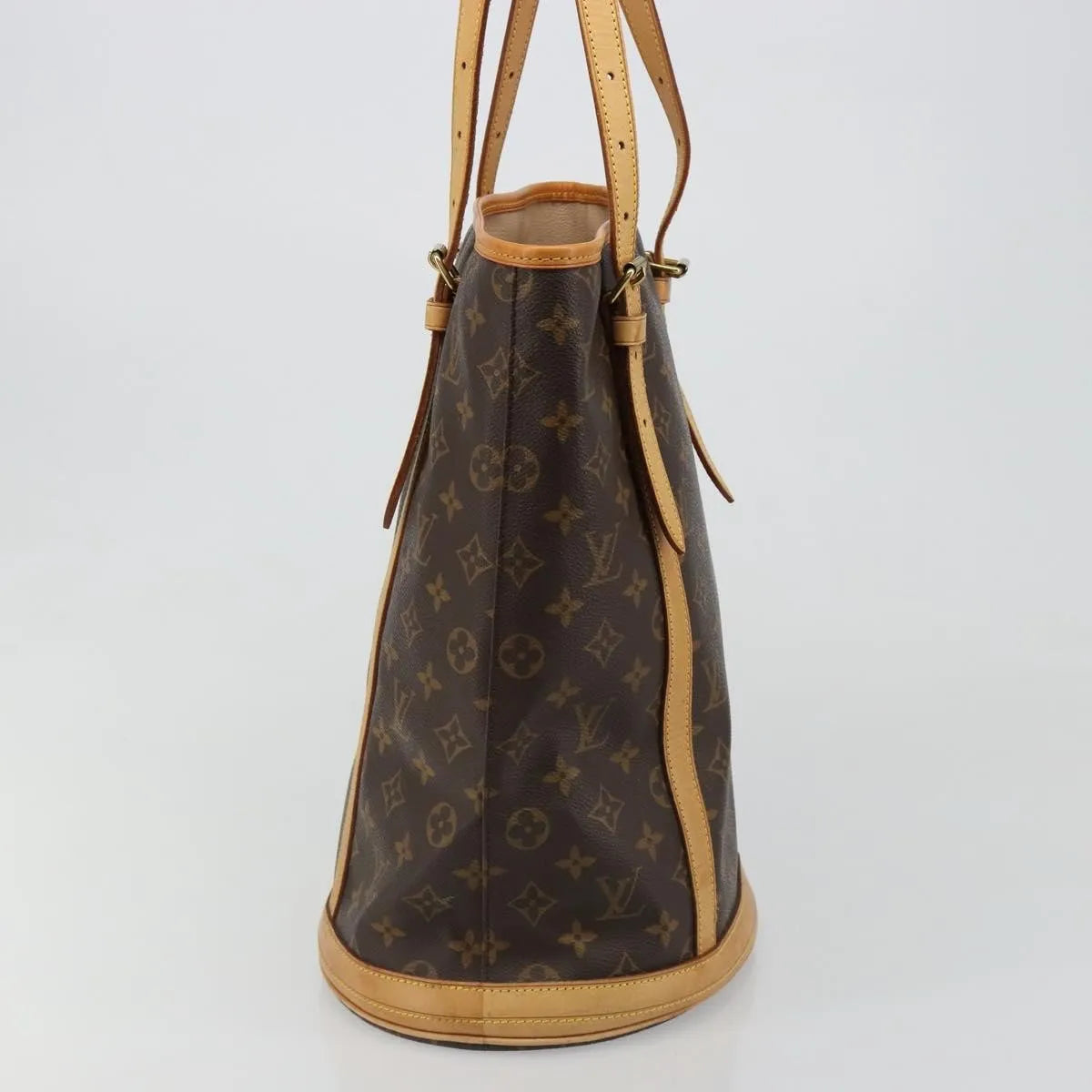 Louis Vuitton Bucket Monogram Canvas, Brown, Canvas, Tote Bag