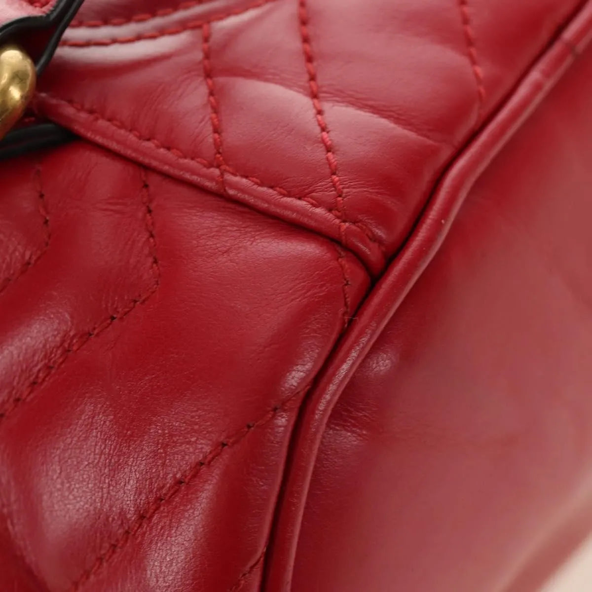 Gucci GG Marmont Vanity Matelasse Leather, Red, Leather, Backpack