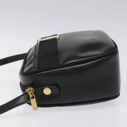 Salvatore Ferragamo Vara Bow camera Leather, Black, Leather, Shoulder Bag