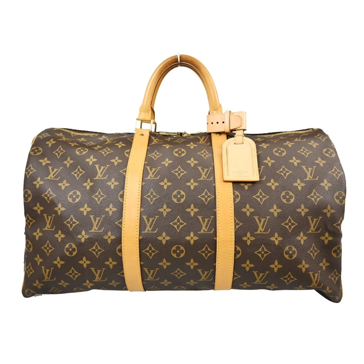 Louis Vuitton Keepall Monogram, Brown, Canvas, Travel Bag