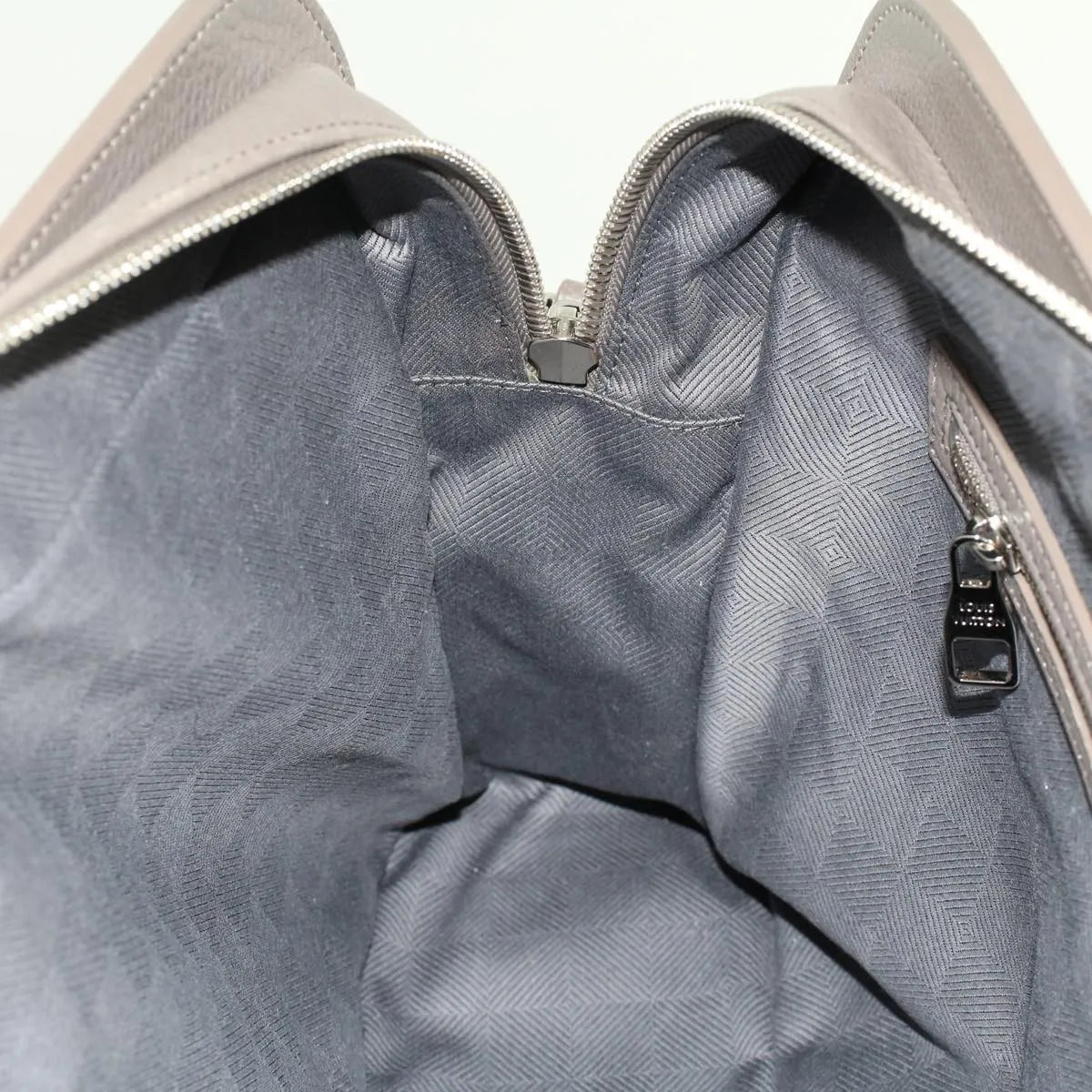 Louis Vuitton Naxos Leather, Gray, Leather, Shoulder Bag