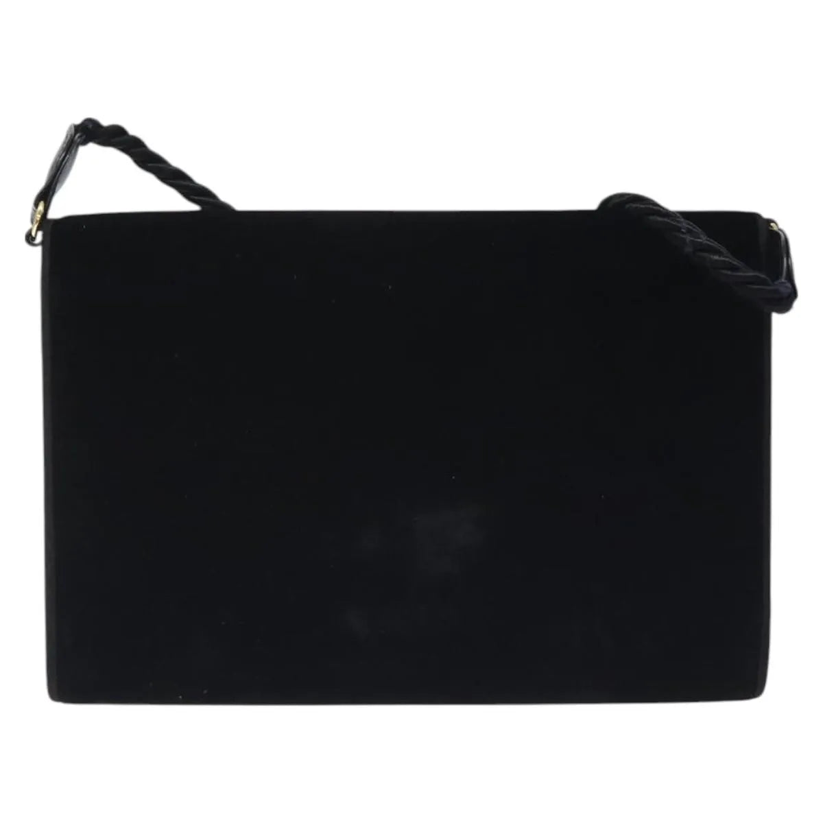 Gucci Vintage Flap Velvet, Black, Velvet, Shoulder Bag