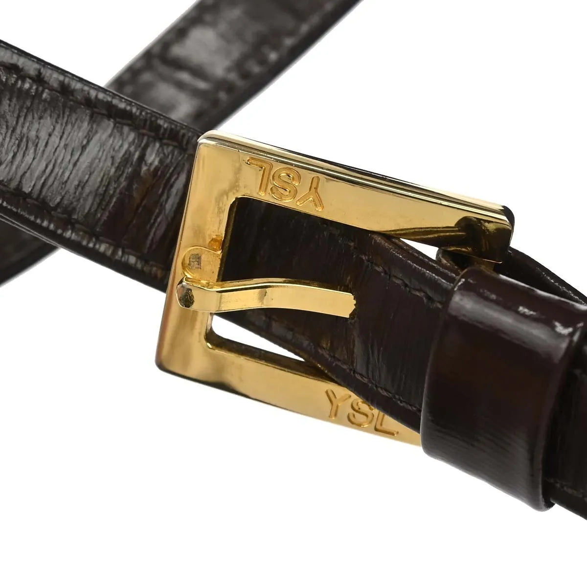 Saint Laurent Vintage Leather, Brown, Leather, Shoulder Bag