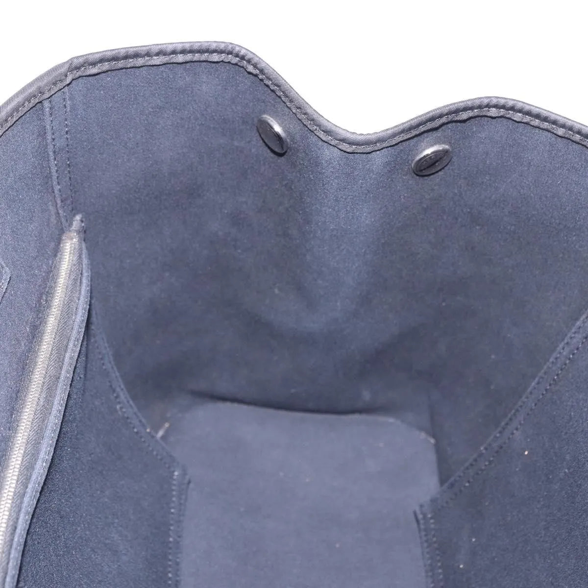Hermes Cabag Elan Toile and Leather, Black, Canvas, Shoulder Bag
