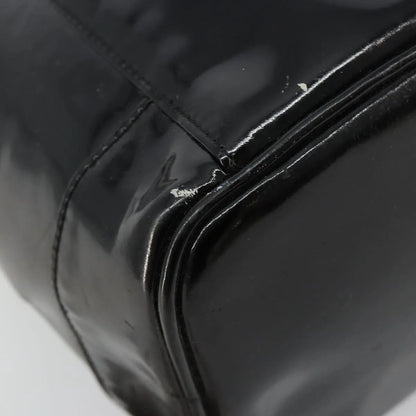 Chanel Vintage Timeless Cosmetic Case Patent, Black, Patent Leather, Handbag
