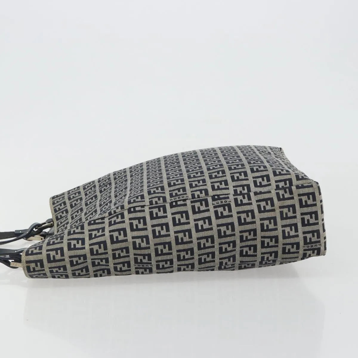 Fendi Vintage Tote Zucchino Canvas, Navy, Canvas, Tote Bag