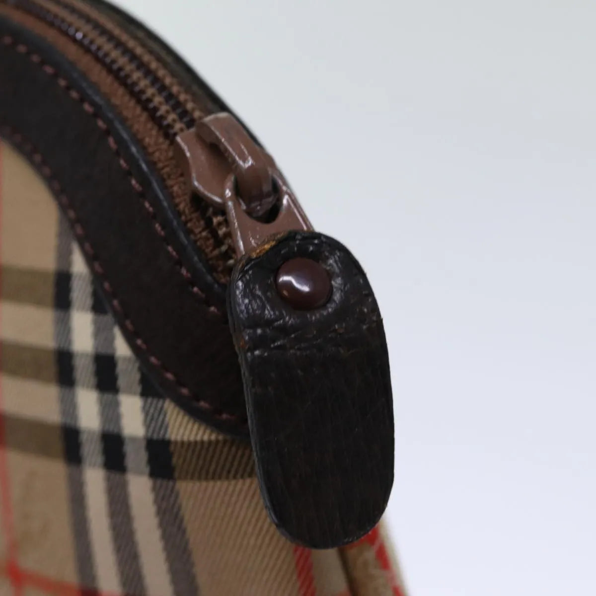 Burberry Nova check Pochette Canvas, Beige, Canvas, Clutch