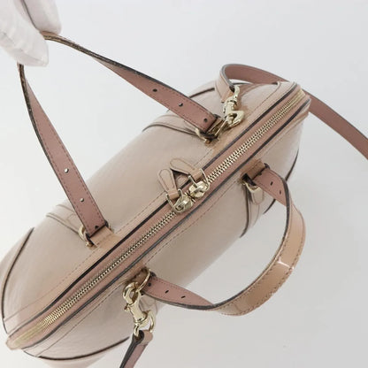 Gucci Nice Top Handle Microguccissima Patent, Beige, Patent Leather, Handbag