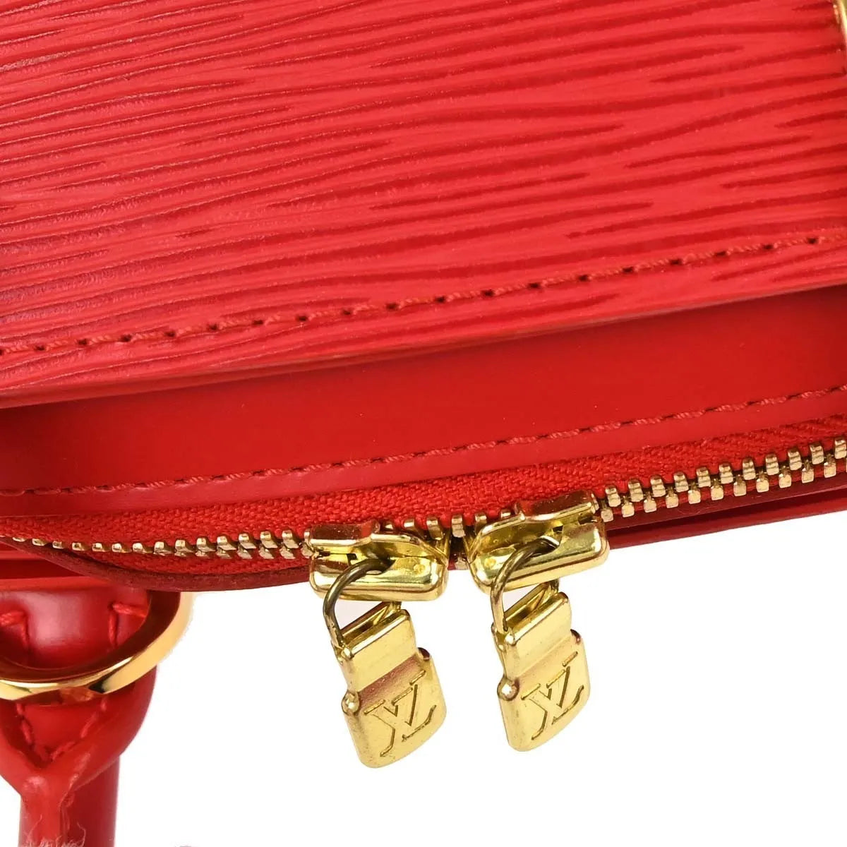 Louis Vuitton Pont Neuf Epi, Red, Leather, Handbag