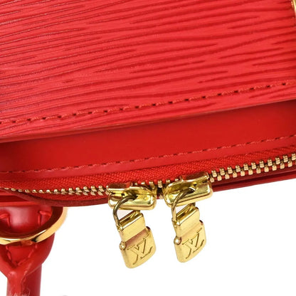 Louis Vuitton Pont Neuf Epi, Red, Leather, Handbag