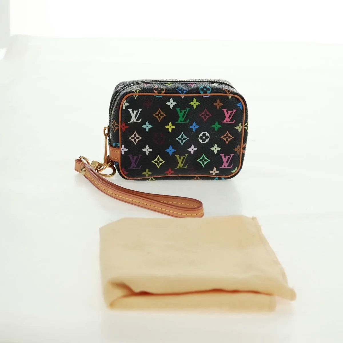 Louis Vuitton Wapity Trousse Monogram Multicolor, Black, Canvas, Clutch