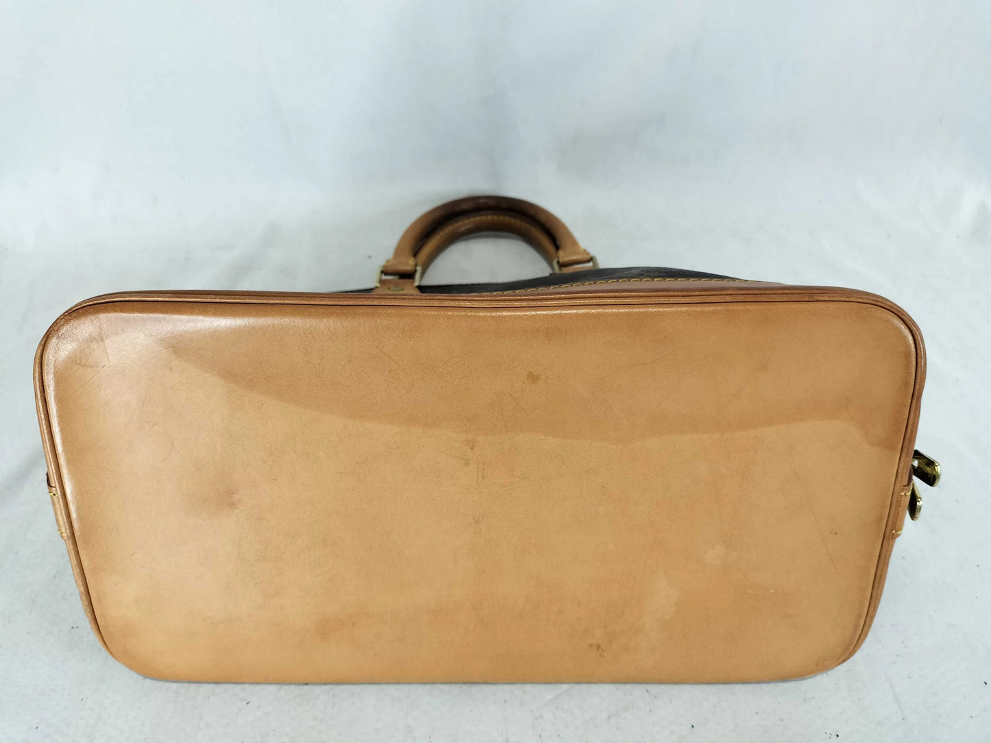 Louis Vuitton Alma Monogram Canvas, Brown, Canvas, Handbag