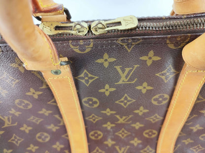 Louis Vuitton Keepall Monogram Canvas, Brown, Canvas, Travel Bag