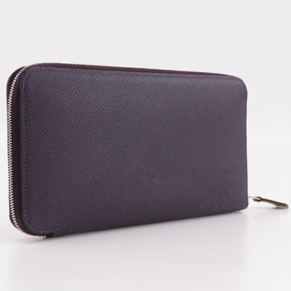 Hermes Azap Zip Around Epsom, Purple, Leather, Wallet