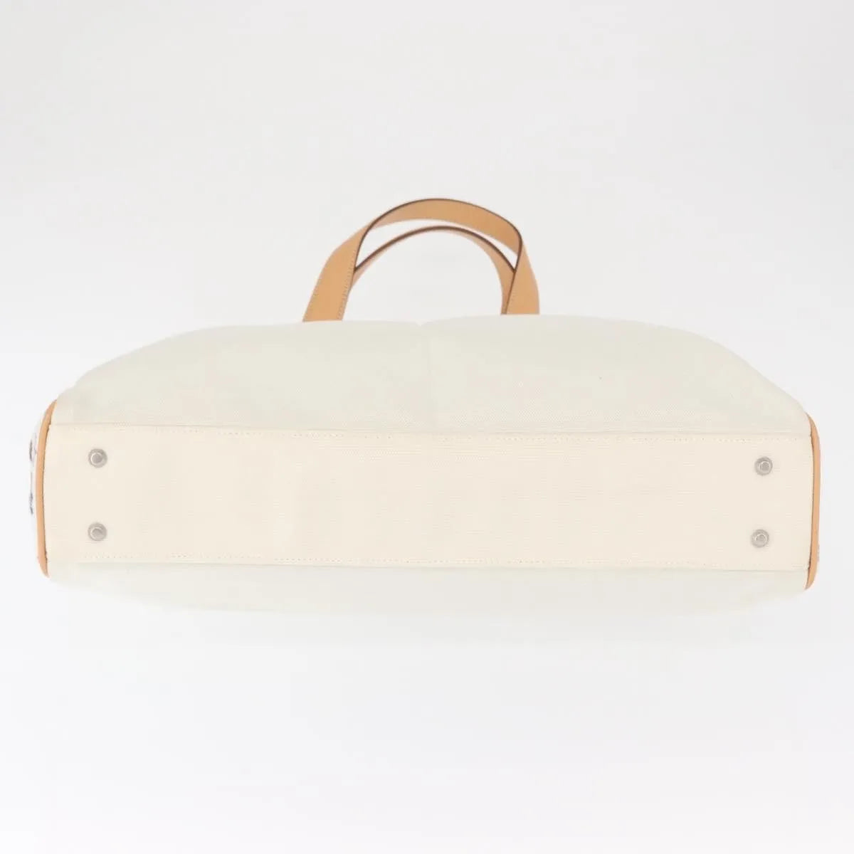 Burberry Black Label Canvas, White, Canvas, Tote Bag