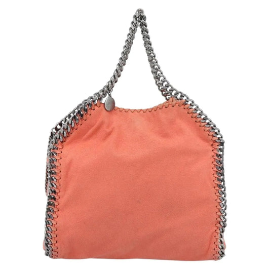 Stella McCartney Falabella Fold Over Faux Leather, Orange, Polyester, Shoulder Bag