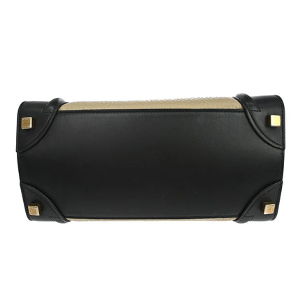 Celine Tricolor Luggage Leather, Multicolour, Leather, Tote Bag