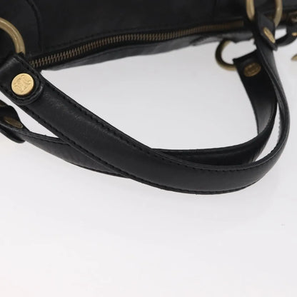 Celine vintage Leather, Black, Leather, Handbag
