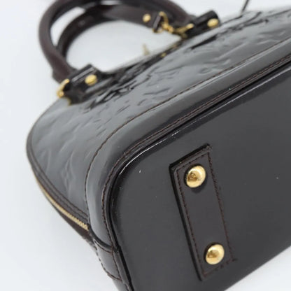 Louis Vuitton Alma Patent Leather, Brown, Patent Leather, Handbag
