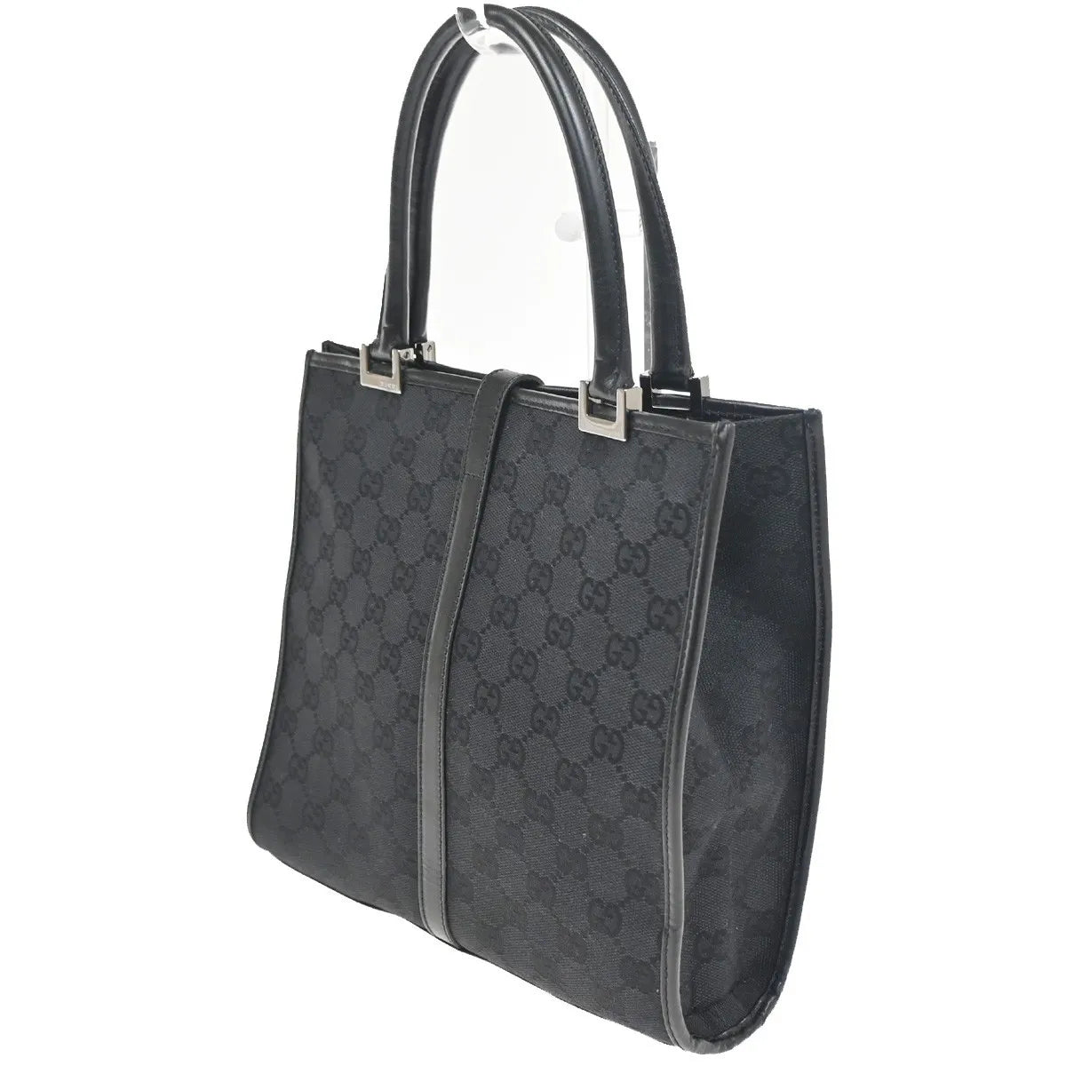 Gucci Jackie Tote GG Canvas and leather, Black, Canvas, Handbag