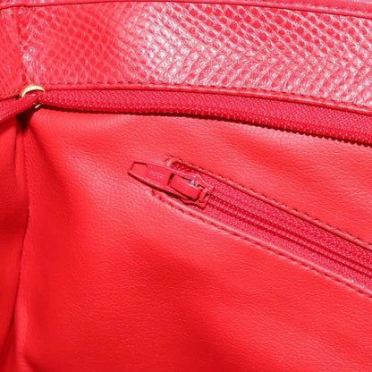 Christian Dior Vintage Tote Leather, Red, Leather, Tote Bag